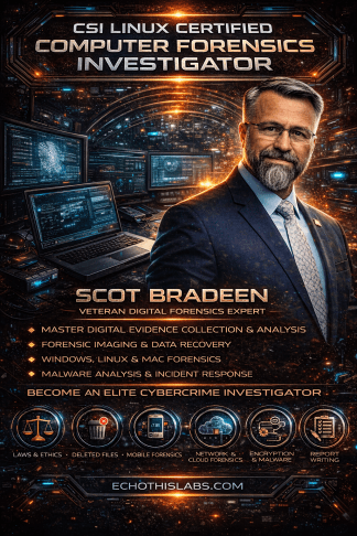 ITL - CSI Linux Certified Computer Forensic Investigator - Scot Bradeen
