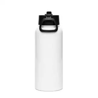 Red Team 1 - Stainless steel water bottle with a straw lid