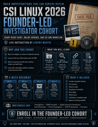 ITL - CSI Linux 2026 Founder-Led Investigator Cohort