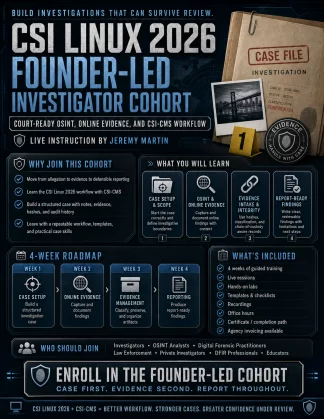 ITL - CSI Linux 2026 Founder-Led Investigator Cohort